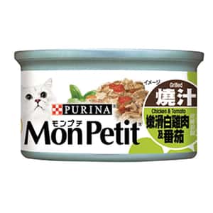 MonPetit 貓罐頭 MonPetit 貓罐頭 至尊系列 嫩滑白雞肉及番茄 85g (野菜系列) (青粉紅) (NE12341190)
