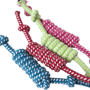 狗玩具 HelloDOG 玩具嚴選 狗狗磨牙互動訓練玩具 糖果繩結 1個 (顏色隨機)