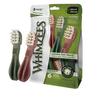 WHIMZEES 狗零食 WHIMZEES 大型犬專用高效潔齒骨 白色刷頭 6支 (WHZ304)