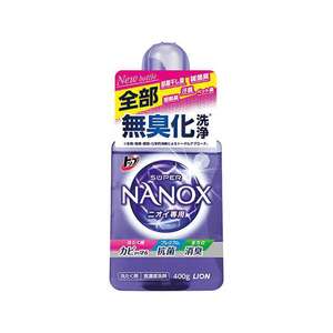 洗衣用品 日本獅王LION Super Nanox 納米樂頂級超除臭洗衣液 400g (紫) - 清貨優惠 (TBS)