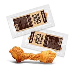 狗零食推薦：A Freschi Srl 狗零食 天然火雞筋打結骨 S (犬用) (KTB01H)
