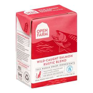 Open Farm 貓罐頭 貓濕糧推薦：Open Farm 貓濕糧 燉肉配方 野生三文魚 5.5oz (OFC-BL-WS)