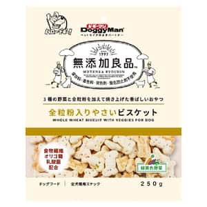 DoggyMan 狗零食 DoggyMan 日本狗零食 膳食纖維小麥 無添加 野菜餅乾 250g
