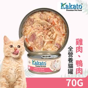 Kakato 主食罐 貓罐頭 雞肉及鴨肉 70g (TD0762EIN) (圖片3)
