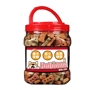HelloDOG 狗零食推薦：HelloDOG Doggy Treats 磨牙潔齒除口臭 牛肉蔬果纖維餅乾 600g