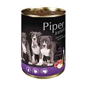 Piper 狗罐頭 Piper 黑鑽狗罐頭系列 幼犬配方 牛仔肉+蘋果 400g (PVJ400)