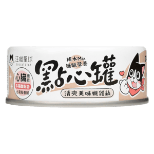 汪喵星球 貓罐頭 貓濕糧推薦：汪喵星球 DogCatStar 貓狗罐頭 汪喵無膠點心罐 嫩雞絲 80g (貓犬用) (FS300)