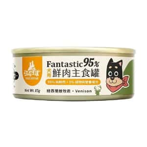 汪喵星球 狗罐頭 汪喵星球 狗罐頭 DogCatStar 狗狗95%鮮肉無膠主食罐 放牧鹿肉 80g (FM152)