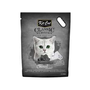 Kit Cat 貓砂推薦：Kit Cat 天然 水晶貓砂 竹炭味 5L (KC-108)