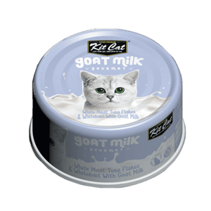 Kit Cat 貓罐頭 貓濕糧推薦：Kit Cat 羊奶貓罐頭 吞拿魚+銀魚 70g (KC-2302)