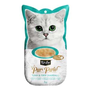 Kit Cat 貓零食 Kit Cat Purr Puree 養生肉醬 吞拿魚+去毛球 60g (KC-843)