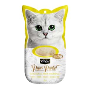 Kit Cat 貓零食 Kit Cat Purr Puree 養生肉醬 雞+去毛球 60g (KC-881)