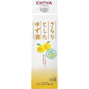 柚子酒 果酒 蝶矢CHOYA 柚子酒 業務用 紙盒裝 1000ml (白黃)