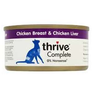 Thrive 脆樂芙 貓罐頭 貓濕糧推薦：Thrive 貓罐頭 脆樂芙 雞+雞肝 75g (紫色) (T_C_C_CL)