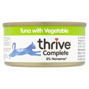 Thrive 脆樂芙 貓罐頭 貓濕糧推薦：Thrive 貓罐頭 脆樂芙 吞拿魚+蔬菜 75g (青綠色) (T_C_C_N1)