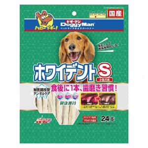 DoggyMan 狗零食 DoggyMan 日本狗零食 小型犬用 白色潔齒棒 24本