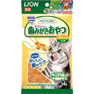 其他 貓零食 日本獅王LION Pet 管形粒潔齒貓零食 雞肉味 14g