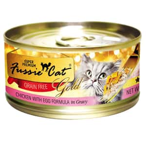 Fussie Cat 貓罐頭 Fussie Cat 貓罐頭 金鑽 雞肉+蛋 Chicken with Egg in Gravy 80g (淺粉紅) (FU-CEC)