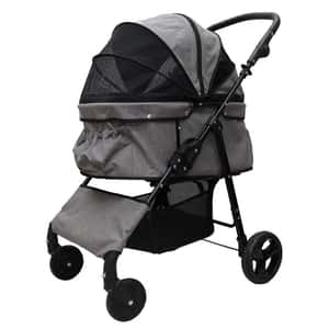 寵物車 日本COCOHEART 四輪寵物車 大號 耐重30kg (灰) TBS