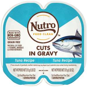 Nutro 貓罐頭 貓濕糧推薦：Nutro 貓濕糧 濃汁肉塊吞拿魚 2.64oz (10201050)