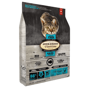 Oven Baked 貓糧 Oven Baked 貓糧 無穀物 七種魚配方 5lb (灰底藍色) (OBT_C_5PPF)