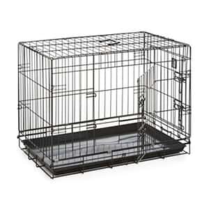 貓籠 狗籠 飛機籠 三尺焗漆可摺寵物籠 貓籠狗籠 黑色 (貓犬用) (91x56x66cm) (A1107D)