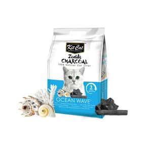 礦物貓砂 Kit Cat 沸石活性炭超強凝結貓砂 海洋氣息 4kg (KC-316)