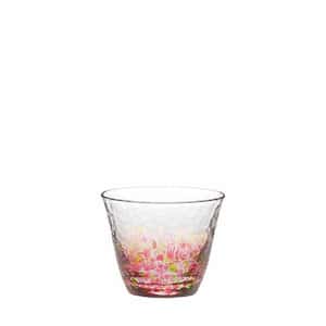 清酒杯品配件 日本清酒杯 津輕びいどろ 花の彩 (CN17703-D05)