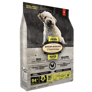 Oven Baked 狗糧 Oven Baked 狗糧 無穀物 雞魚配方 細粒 5lb (灰底粉黃色) (OBT_5PP_S)