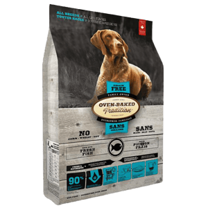 Oven Baked 狗糧 Oven Baked 狗糧 無穀物 七種魚配方 大粒 5lb (灰底鮮藍色) (OBT_5PPF)