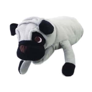 Bonbi ILOVEPETS 狗玩具 日本Bonbi ILOVEPETS Animal Mitten LoveDog 狗狗手偶玩具 灰黑八哥犬 一個入