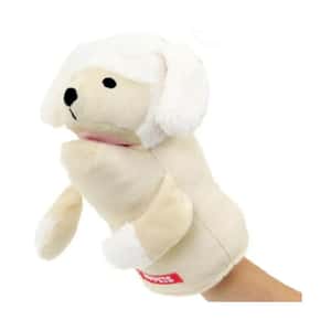 Bonbi ILOVEPETS 狗玩具 日本Bonbi ILOVEPETS Animal Mitten LoveDog 狗狗手偶玩具 白色貴婦狗 一個入