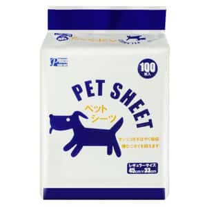 狗尿墊 狗尿片 PET SHEET 除臭寵物尿墊 狗尿墊 狗尿片 [33*45 S碼 100枚] (藍)