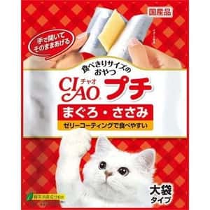 CIAO 貓零食 貓零食 CIAO 貓零食 日本大大塊肉片 金槍魚及雞肉味 8g 12枚 (紅) (SC-95)