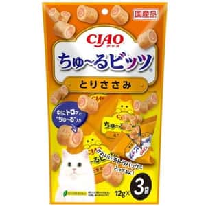 CIAO 貓零食 貓零食 CIAO 貓零食 日本軟心零食粒 雞肉味 12g 3袋入 (黃) (CS-174)
