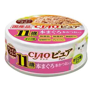 CIAO 貓罐頭 CIAO 貓罐頭 Pure系列 11歲以上 金槍魚+鰹魚 70g