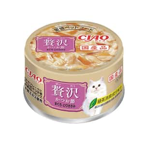 CIAO 貓罐頭 CIAO 貓罐頭 豪華貓罐頭 鰹魚+金槍魚+雞肉 80g (A-145)