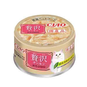 CIAO 貓罐頭 CIAO 貓罐頭 豪華貓罐頭 三文魚+金槍魚+雞肉 70g (粉紅) (A-143)