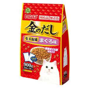 CIAO 貓糧 貓乾糧推薦：日本INABA 金のだし 貓糧 金槍魚 900g (P-94)