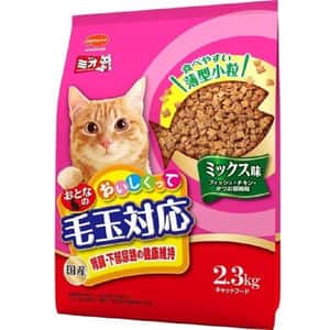 Mio 三才 貓糧 日本Mio三才 特選去毛球貓糧 腎臟及下部尿路健康維持配方 高齡貓適用 魚+雞肉+柴魚片味 2.3kg (桃紅色)