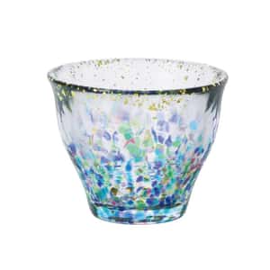 清酒杯品配件 日本清酒杯 津輕びいどろ 金彩祭典 F-71889