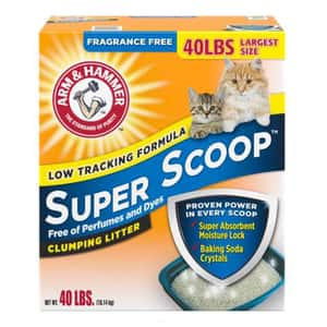 礦物貓砂 ARM & HAMMER 貓砂 原味配方 Super Scoop 礦物貓砂 40lbs (02401)