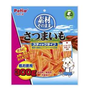 Petio 狗零食推薦：Petio 狗零食 天然原味 香甜高纖乾甘薯條 腸胃健康 280g (90501483)