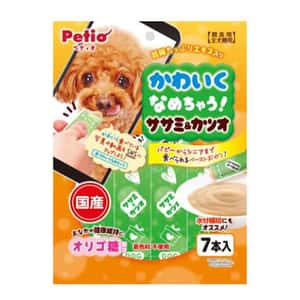 Petio 狗零食 Petio 狗零食 日本產低脂雞胸肉&鰹魚醬 腸道健康 水分補充 7支裝 (90502318)