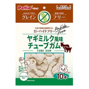 Petio 狗零食 Petio 狗零食低敏無穀物 山羊奶風味 植物性軟潔齒骨 10條裝 (90502444)