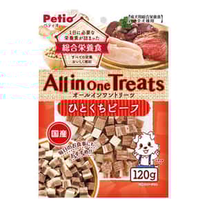Petio 狗零食 Petio 狗零食 日本產 All in One Treats 綜合營養 濃郁一口牛肉粒 120g (90502664)