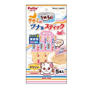 Petio 貓零食 Petio 吞拿魚&蟹肉&雞胸肉貓濕糧條(牛磺酸・DHA・EPA+)5支裝 (90602684)