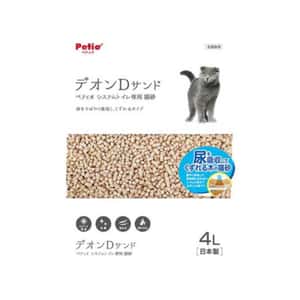 木貓砂 Petio 抗菌消臭木砂 可沖廁所 遇水變粉 4L (91602462)