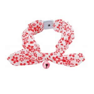 貓頸帶 貓頸圈 Petio 田園風蝴蝶結頸帶 櫻花 白色 (貓用) (91601883)