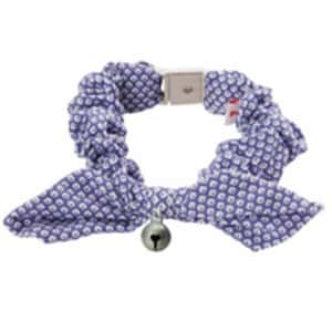 貓頸帶 貓頸圈 Petio 田園風蝴蝶結頸帶 鹿紋 紫色 (貓用) (91601887)